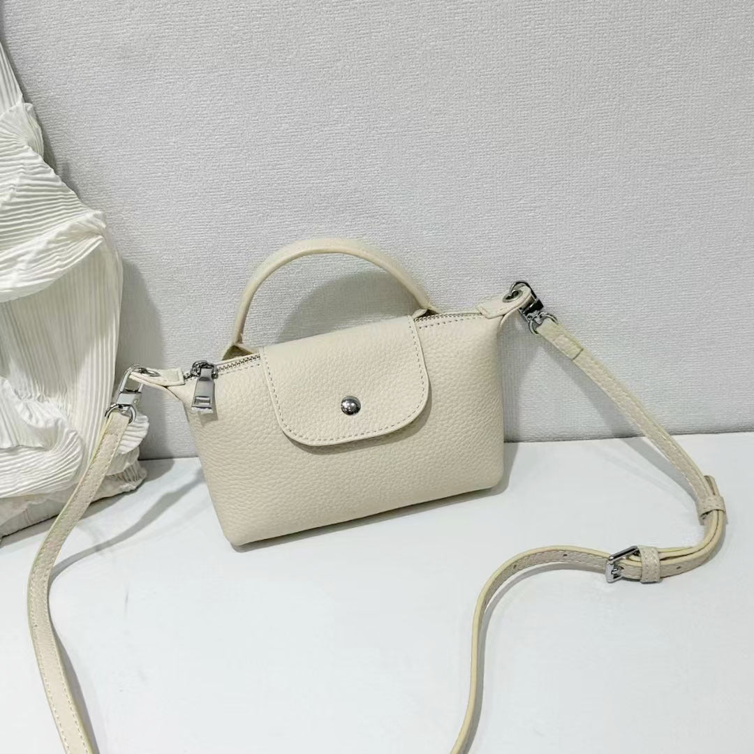 Sac bandoulière pour téléphone Niche en cuir pleine fleur