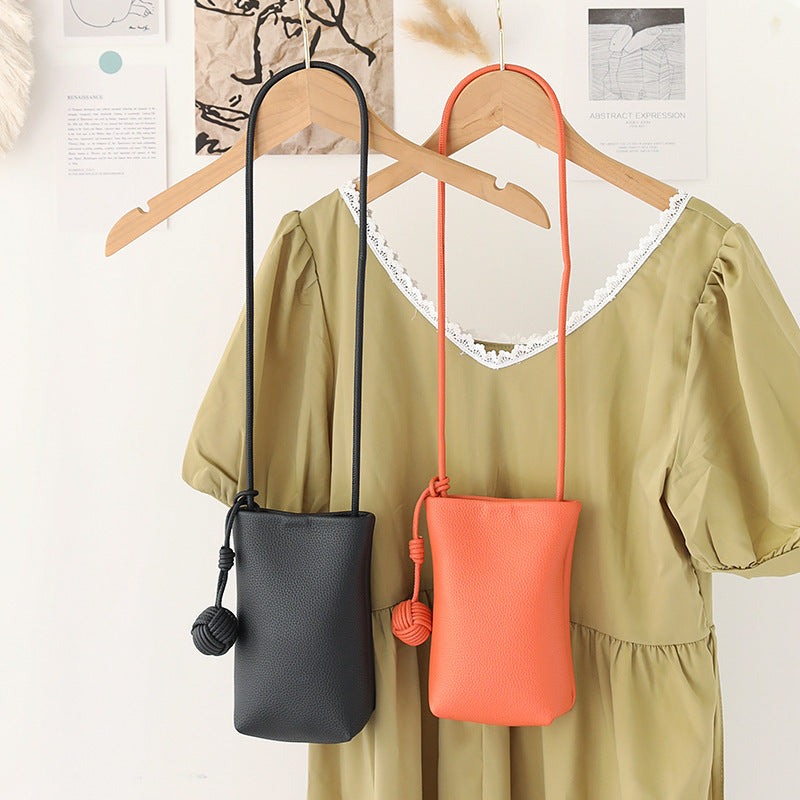 Sac bandoulière polyvalent en cuir souple pour téléphone portable, idéal pour l'été