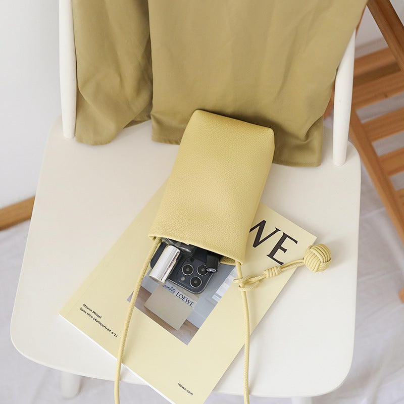 Sac bandoulière polyvalent en cuir souple pour téléphone portable, idéal pour l'été