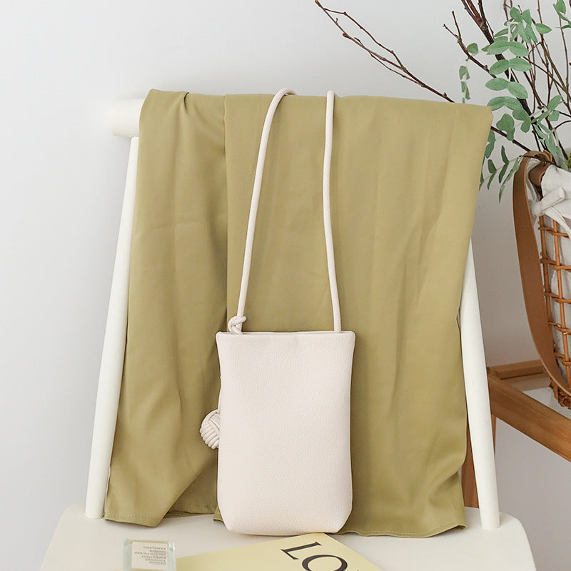 Sac bandoulière polyvalent en cuir souple pour téléphone portable, idéal pour l'été