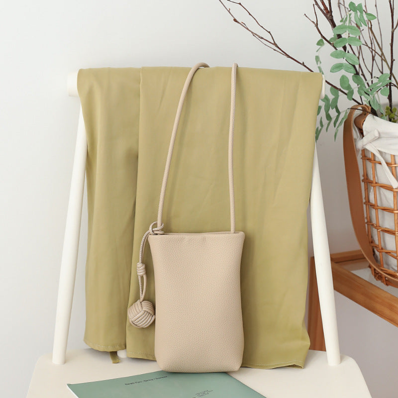 Sac bandoulière polyvalent en cuir souple pour téléphone portable, idéal pour l'été