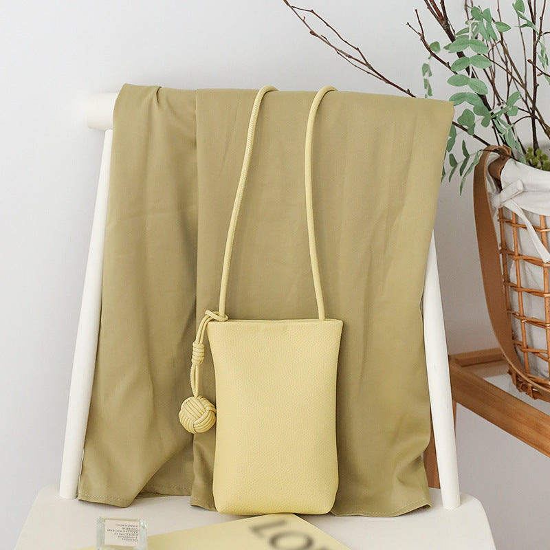 Sac bandoulière polyvalent en cuir souple pour téléphone portable, idéal pour l'été