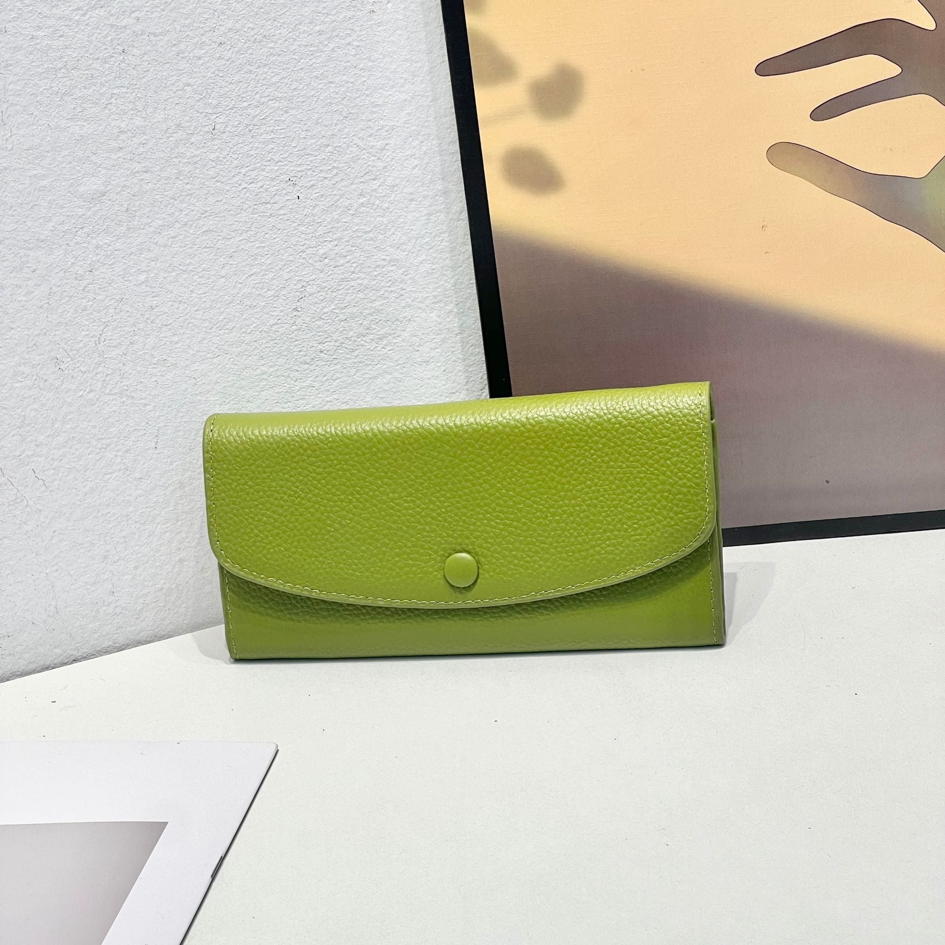 Portefeuille en cuir véritable