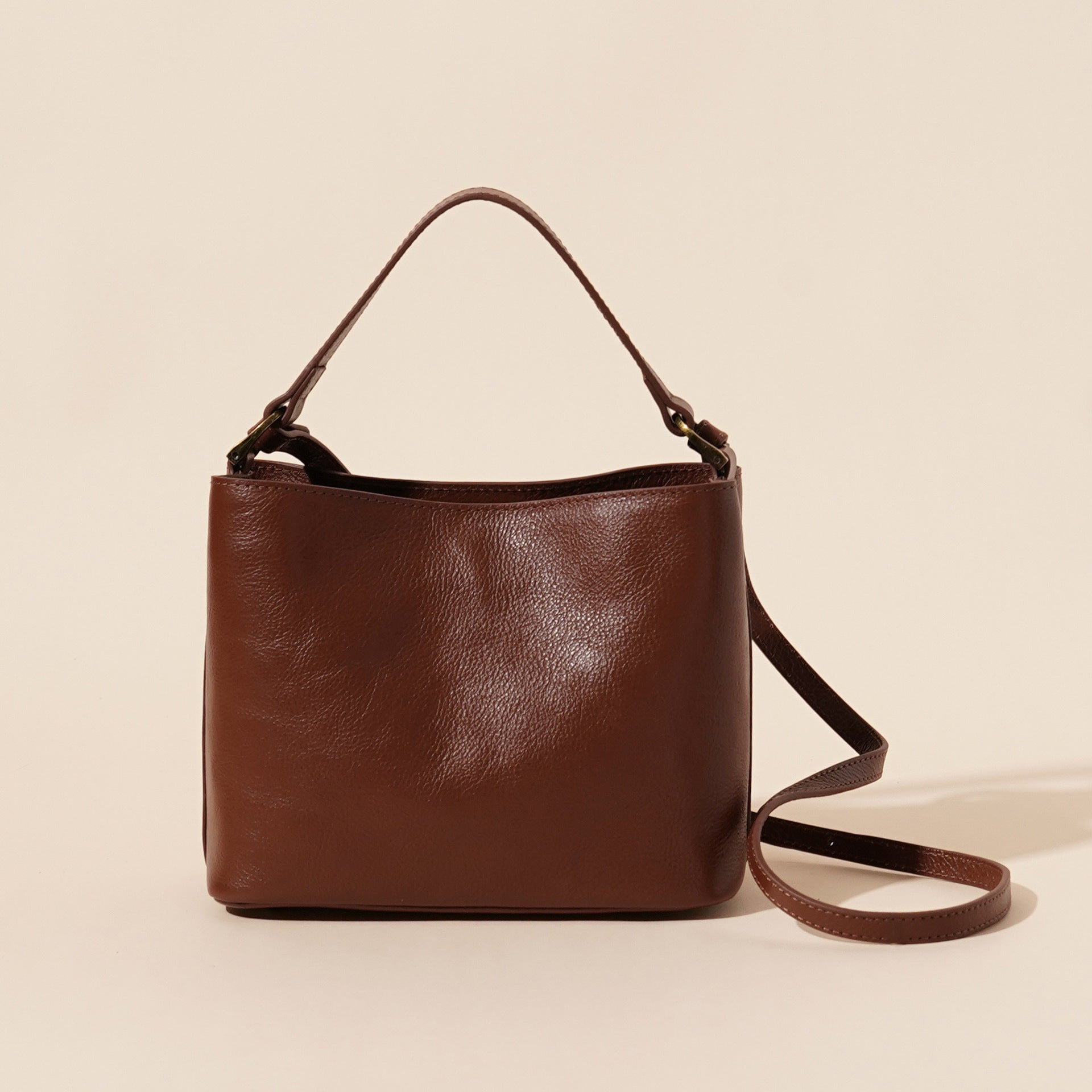 Cowhide Leather Casual All-matching Shoulder Handbag