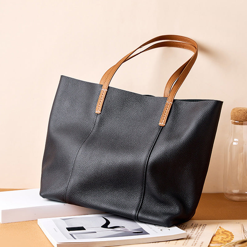 Cowhide Handmade Tote Bag