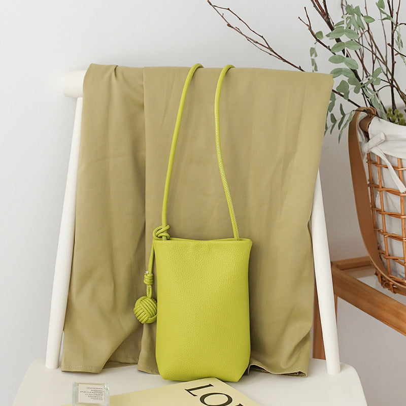 Sac bandoulière polyvalent en cuir souple pour téléphone portable, idéal pour l'été