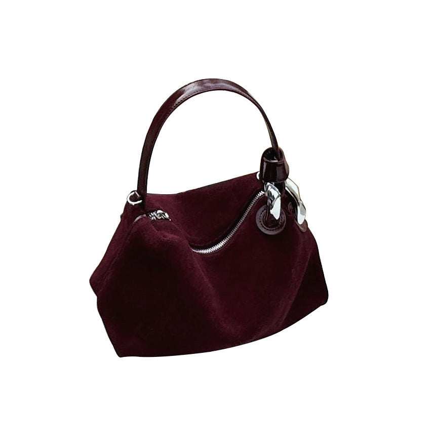 Frosted Suede Handbag