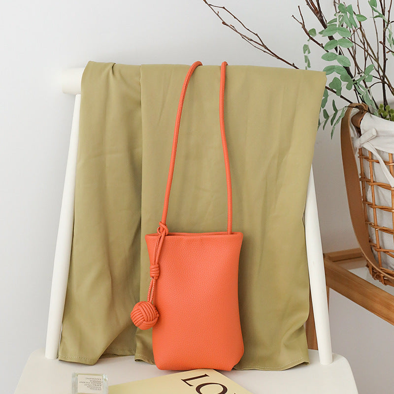 Sac bandoulière polyvalent en cuir souple pour téléphone portable, idéal pour l'été