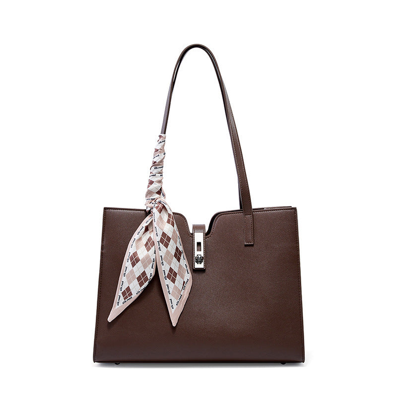 Cowhide Casual Tote Bag