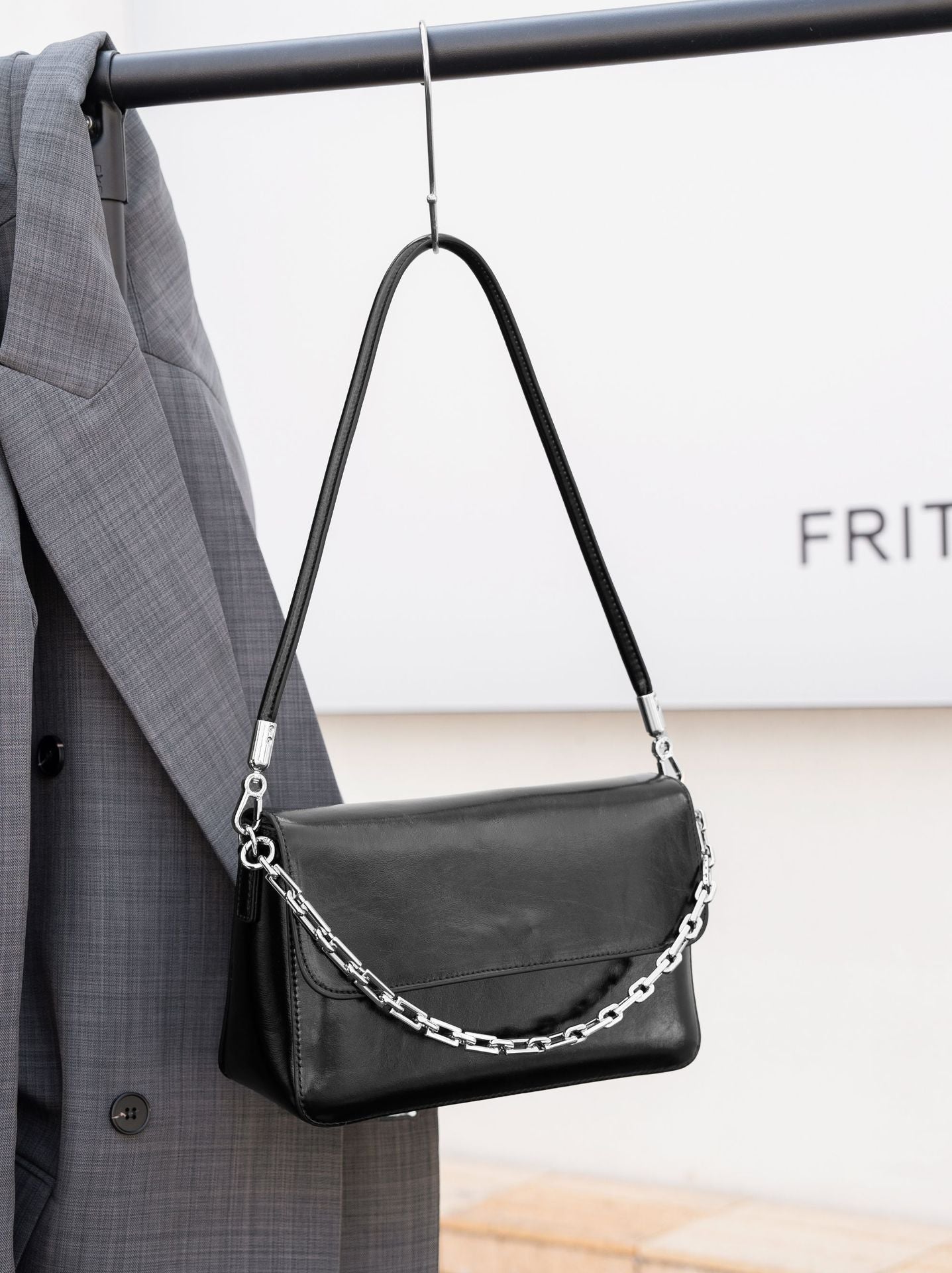 First Layer Oil Wax Leather shoulder Bag