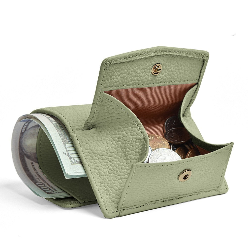 Mini portefeuille en cuir multi-cartes minimaliste et créatif