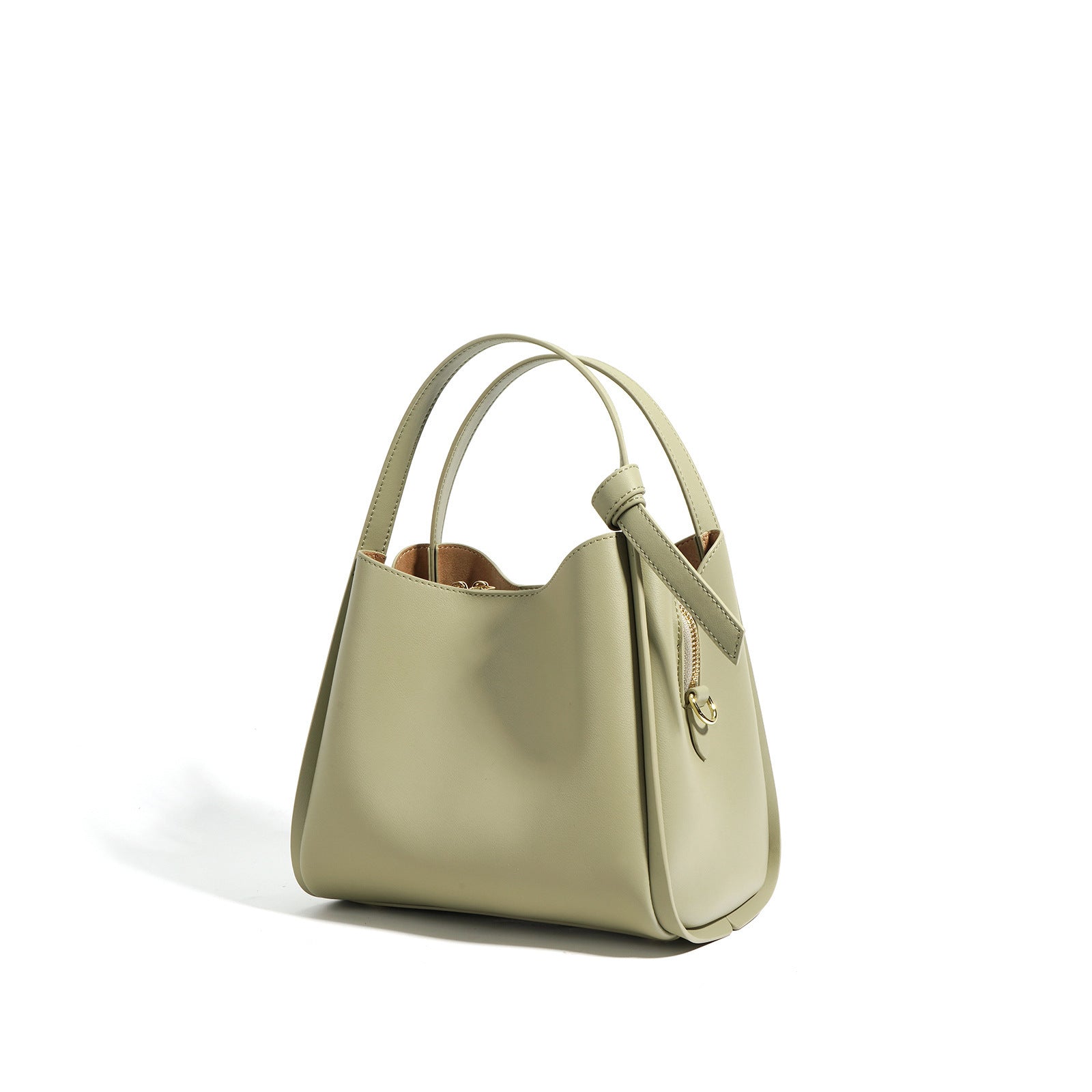 Sac à bandoulière en cuir véritable assorti