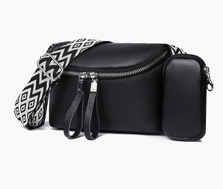 Sac à bandoulière en cuir de vachette de première couche pour femme