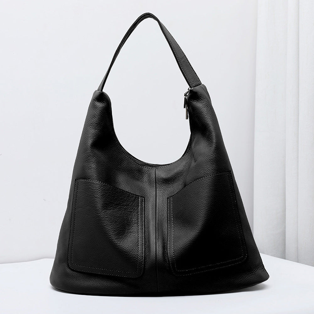 Soft Leather Bucket Bag