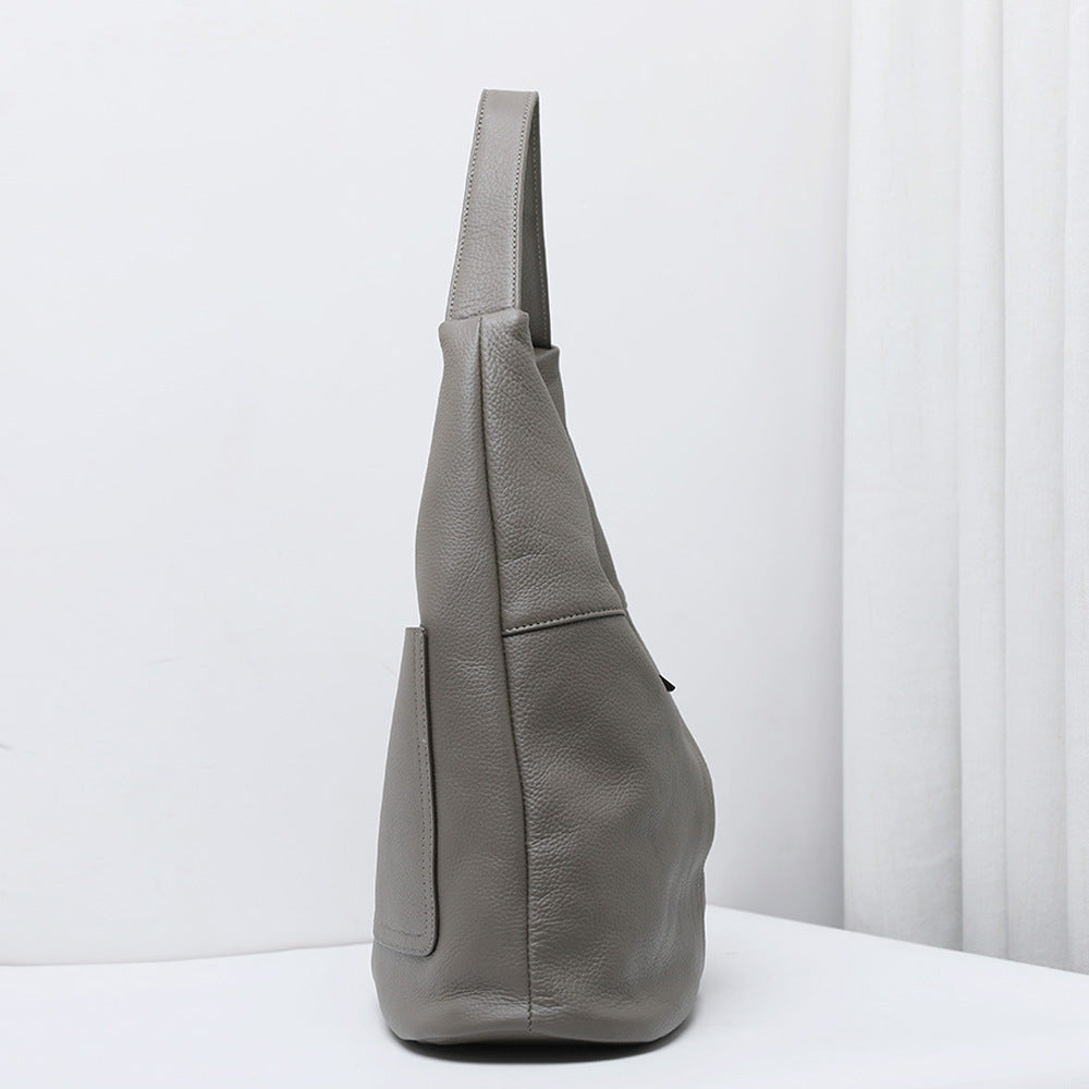 Soft Leather Bucket Bag