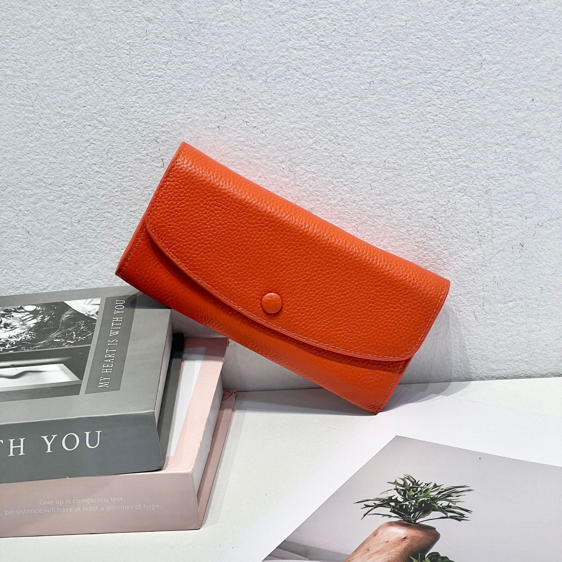 Portefeuille en cuir véritable