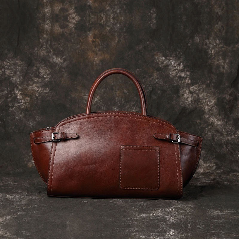 Sac bandoulière zippé décontracté en cuir pour femme