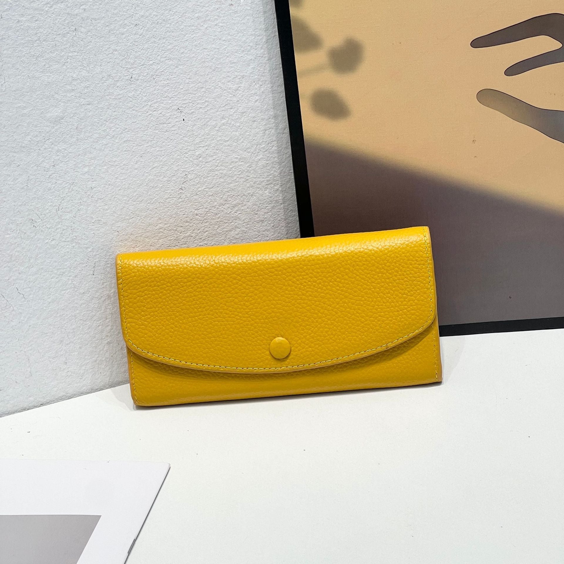 Portefeuille en cuir véritable