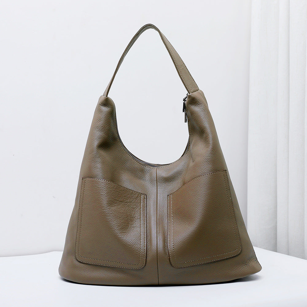Soft Leather Bucket Bag