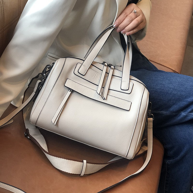 Elegant Boston Lychee Pattern Handbag