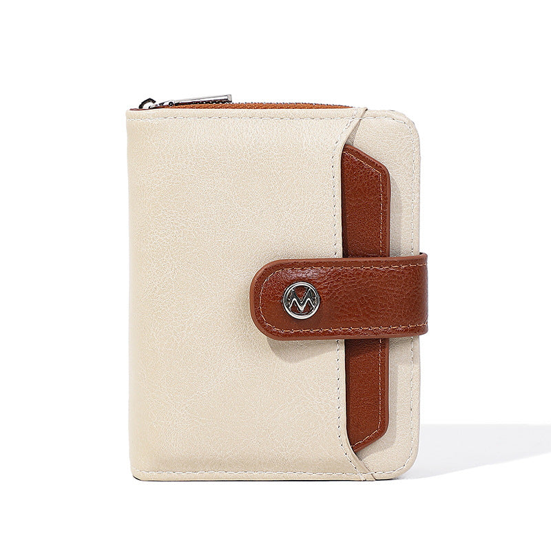 Portefeuille élégant à fermeture éclair