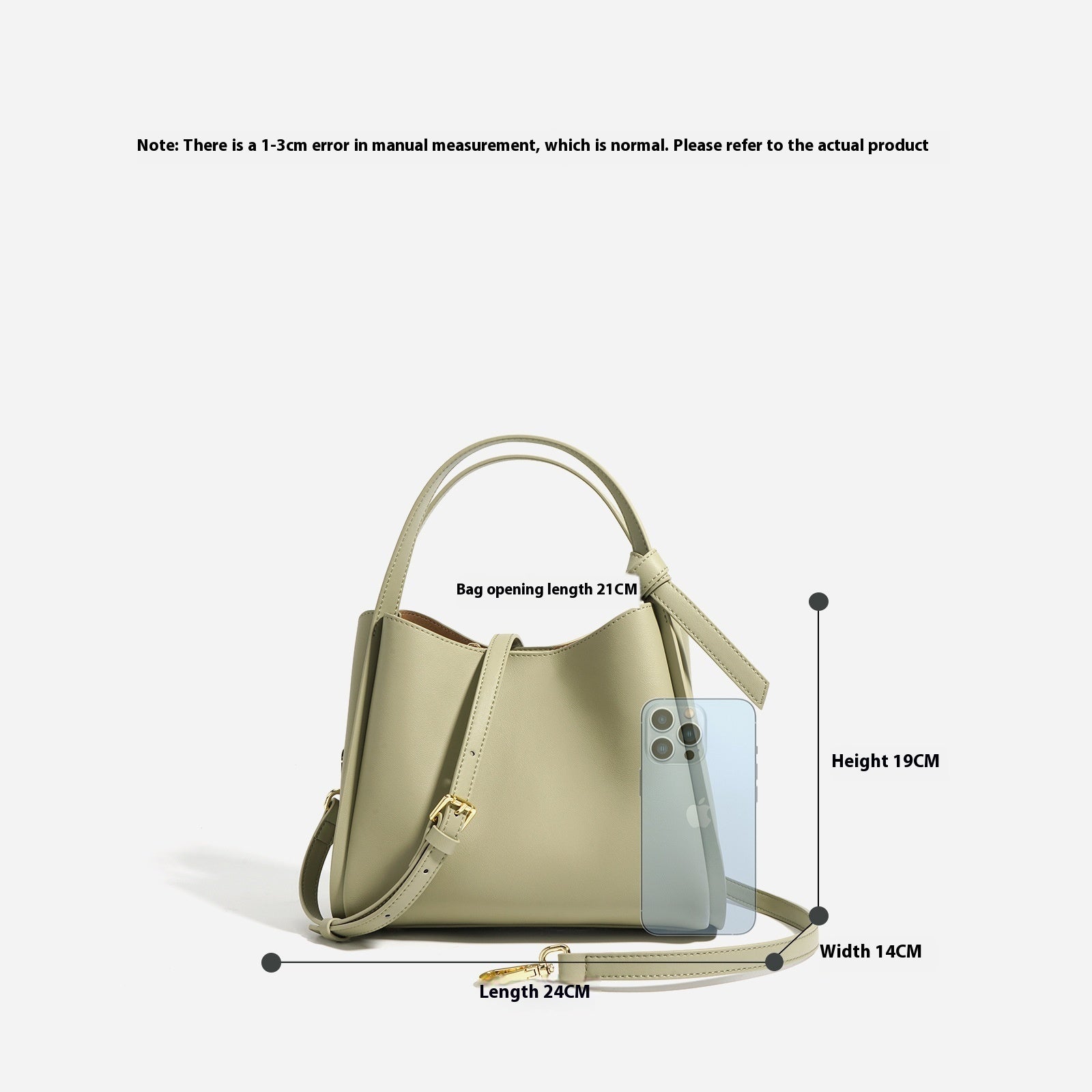 Sac à bandoulière en cuir véritable assorti