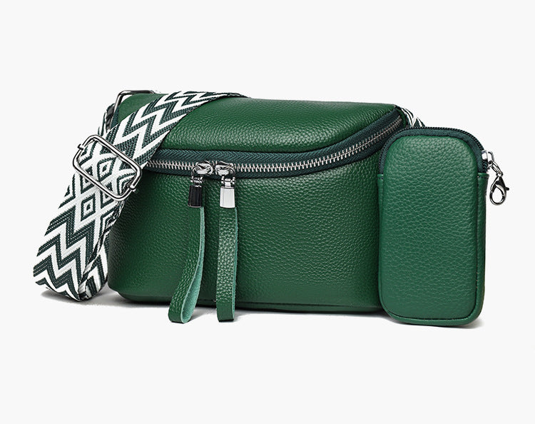 Sac à bandoulière en cuir de vachette de première couche pour femme