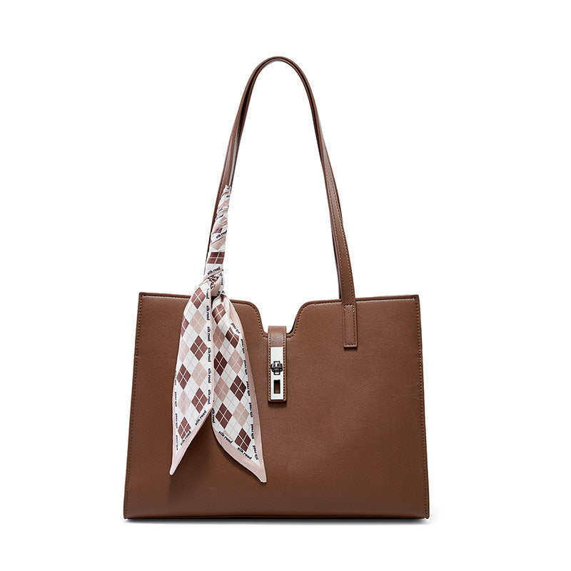 Cowhide Casual Tote Bag