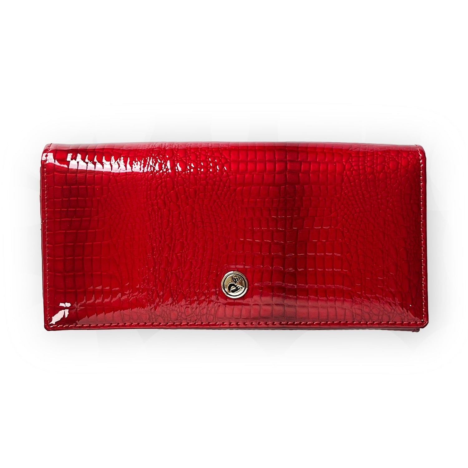 Portefeuille femme motif crocodile