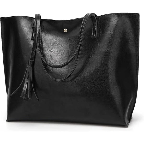 Faux Leather Tote