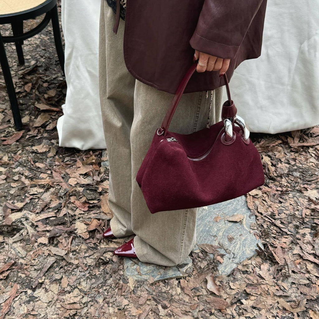 Frosted Suede Handbag