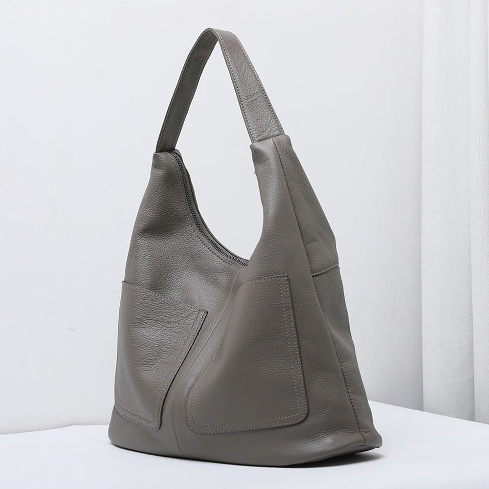Soft Leather Bucket Bag