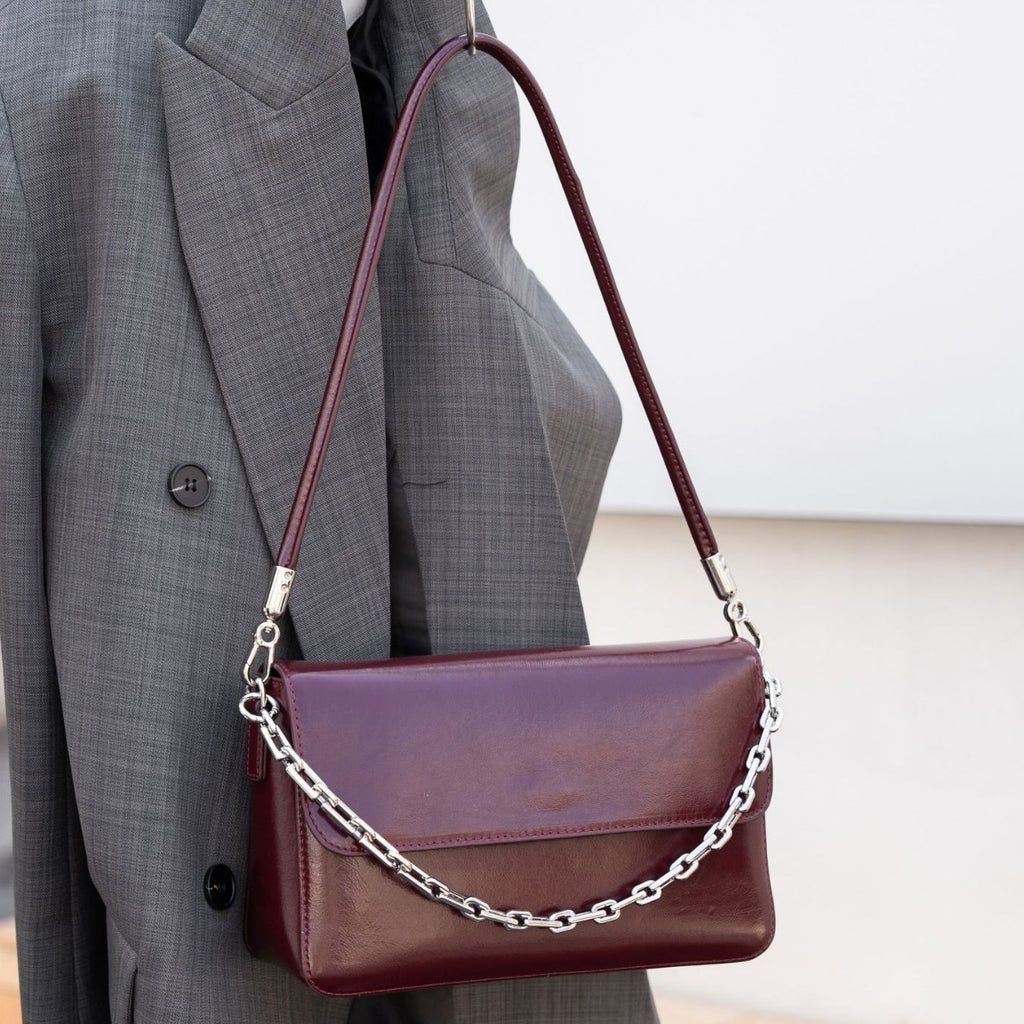 First Layer Oil Wax Leather shoulder Bag