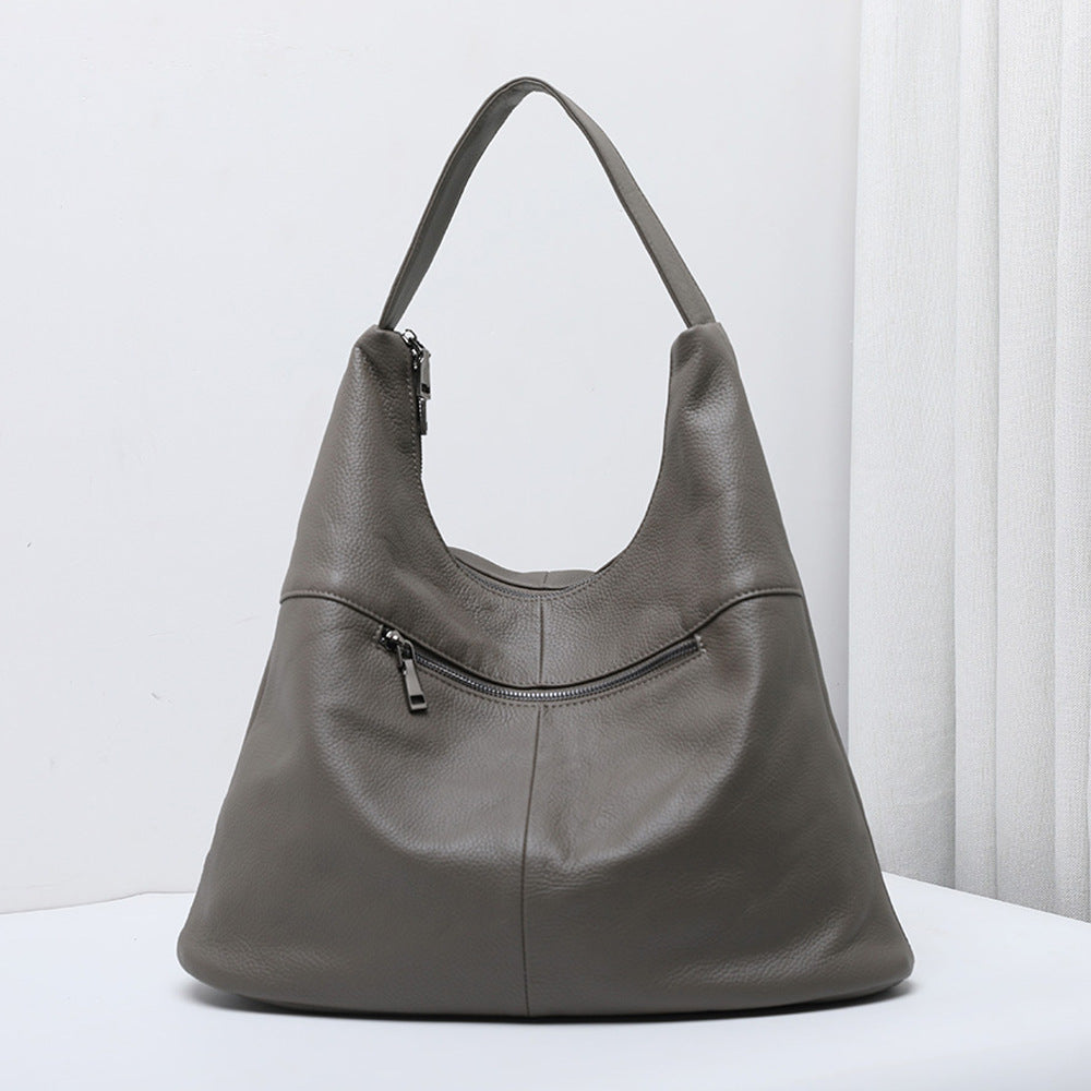 Soft Leather Bucket Bag