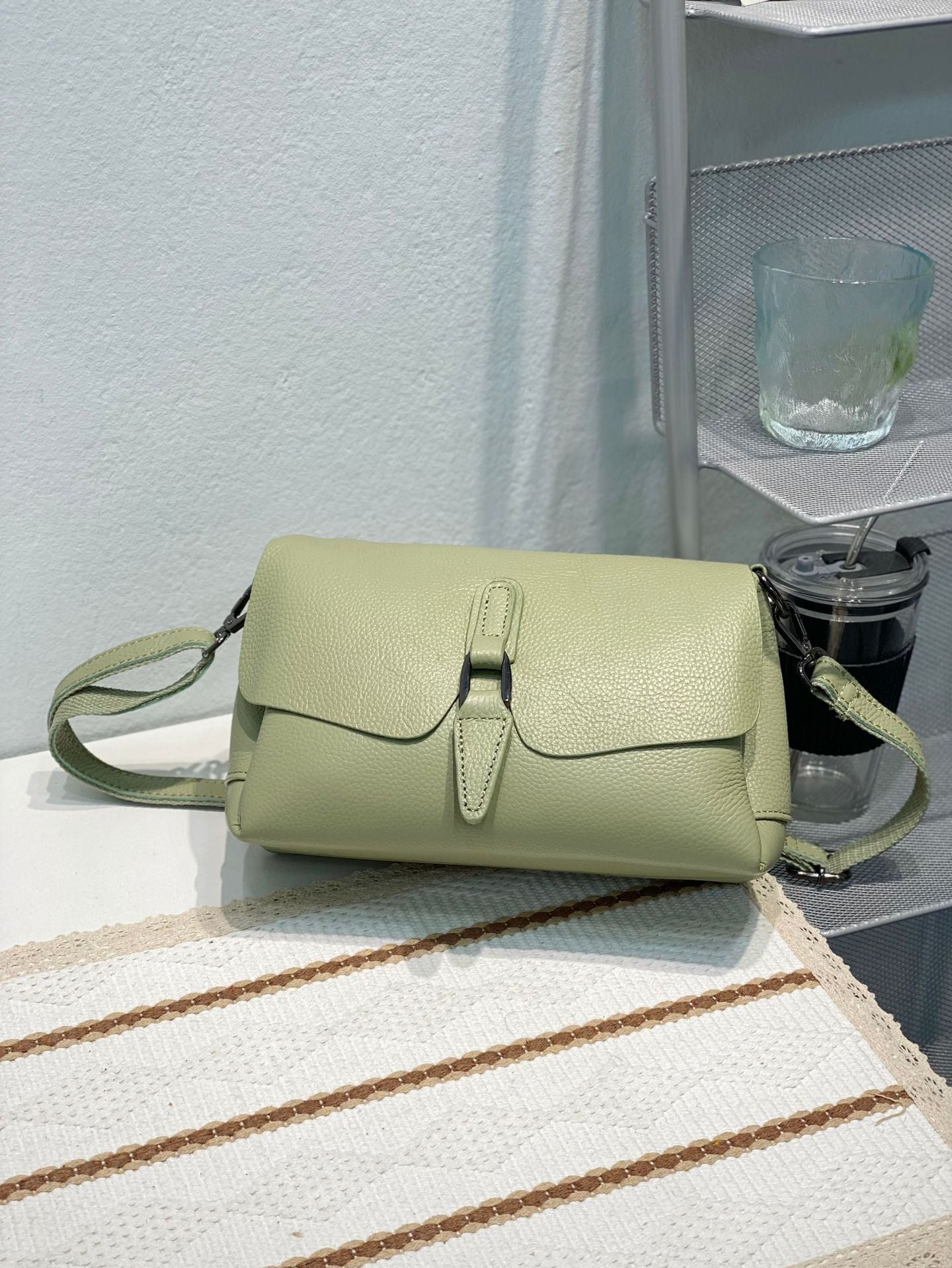 Top Grain Leather Casual Shoulder Crossbody Bag