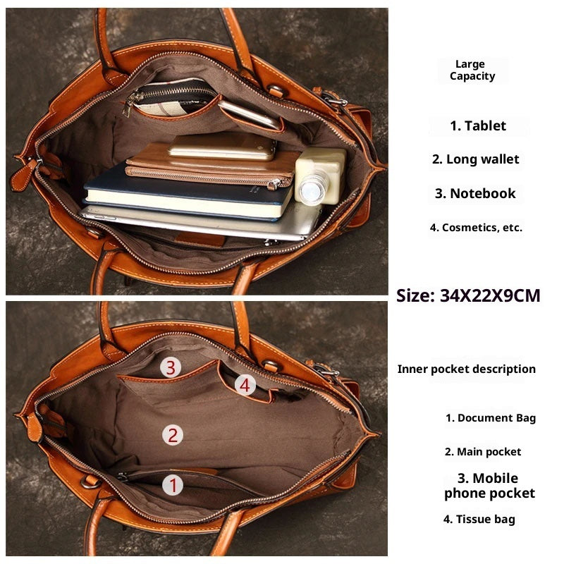 Sac bandoulière zippé décontracté en cuir pour femme