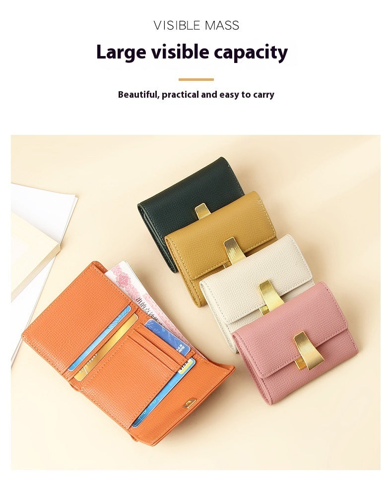 Portefeuille en cuir multifonctionnel avec plusieurs emplacements pour cartes