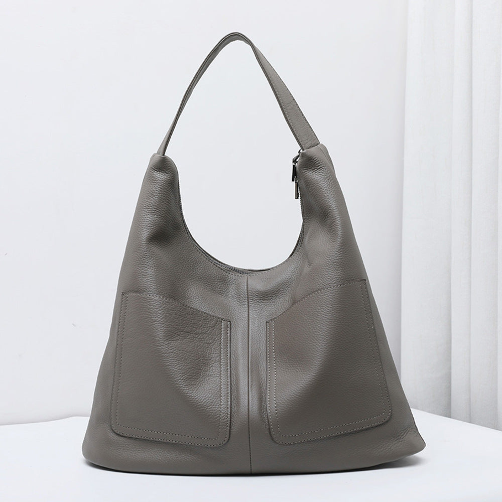 Soft Leather Bucket Bag